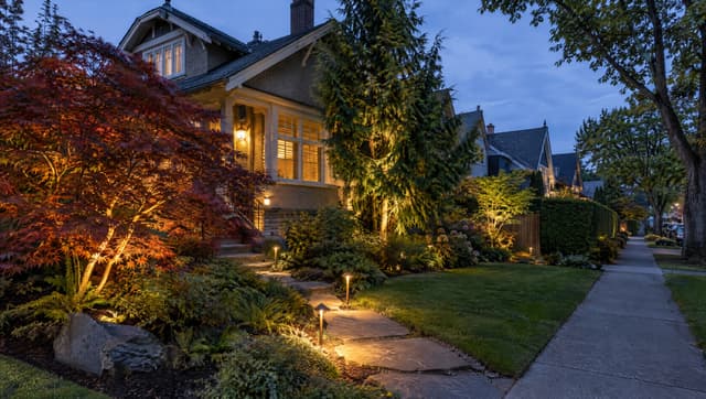 Iluminación exterior en Vancouver