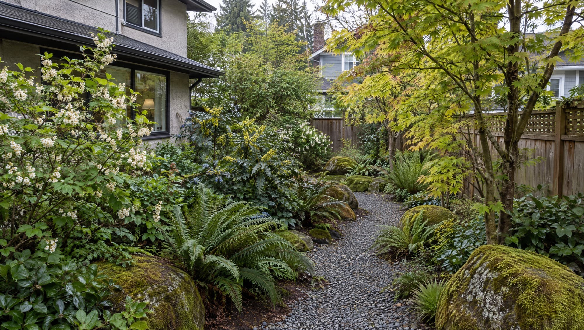 Jardines con plantas nativas