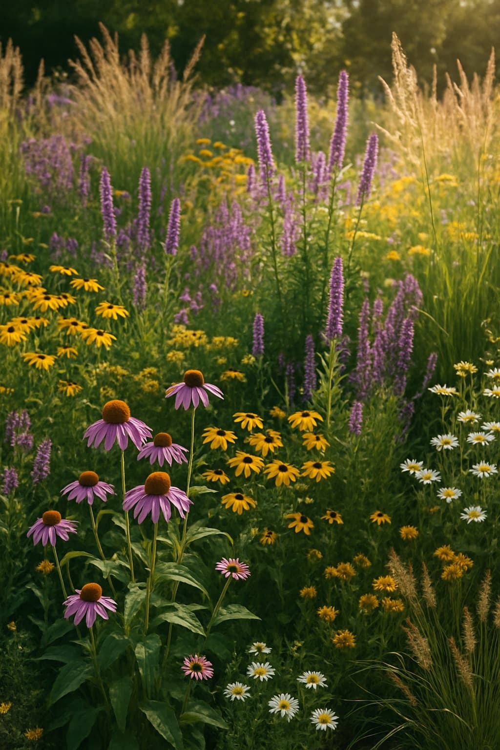 Jardín con plantas nativas de tu zona de Canadá