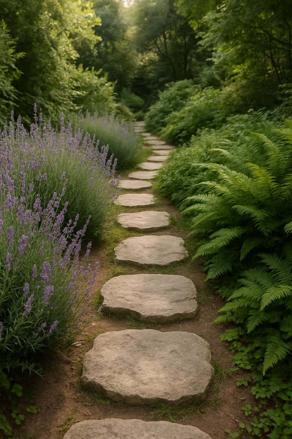 Senderos de piedra natural para el jardín